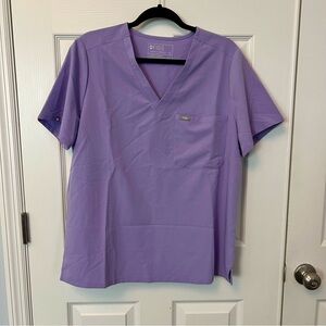 Figs Catarina One-Pocket Scrub Top XL Lavender Dew Modern Medical PO#3323